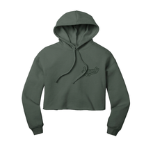 Load image into Gallery viewer, Knurly Barbell Crew Cropped Hoodie - Knurly Designs