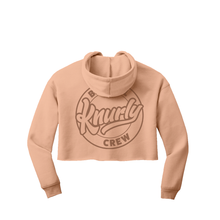 Load image into Gallery viewer, Knurly Barbell Crew Cropped Hoodie - Knurly Designs
