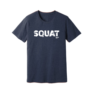 SQUAT - Navy Unisex T-shirt - Knurly Designs