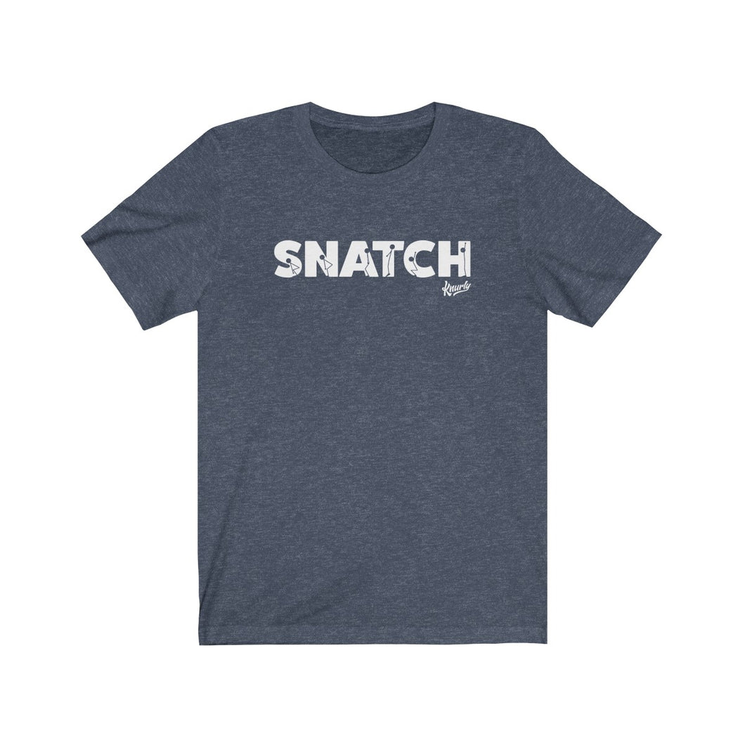 SNATCH - Navy Unisex T-Shirt - Knurly Designs